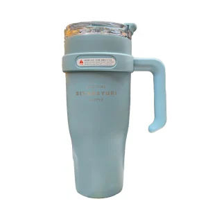 تراول ماگ طرح استنلی 1200cc فیروزه ای