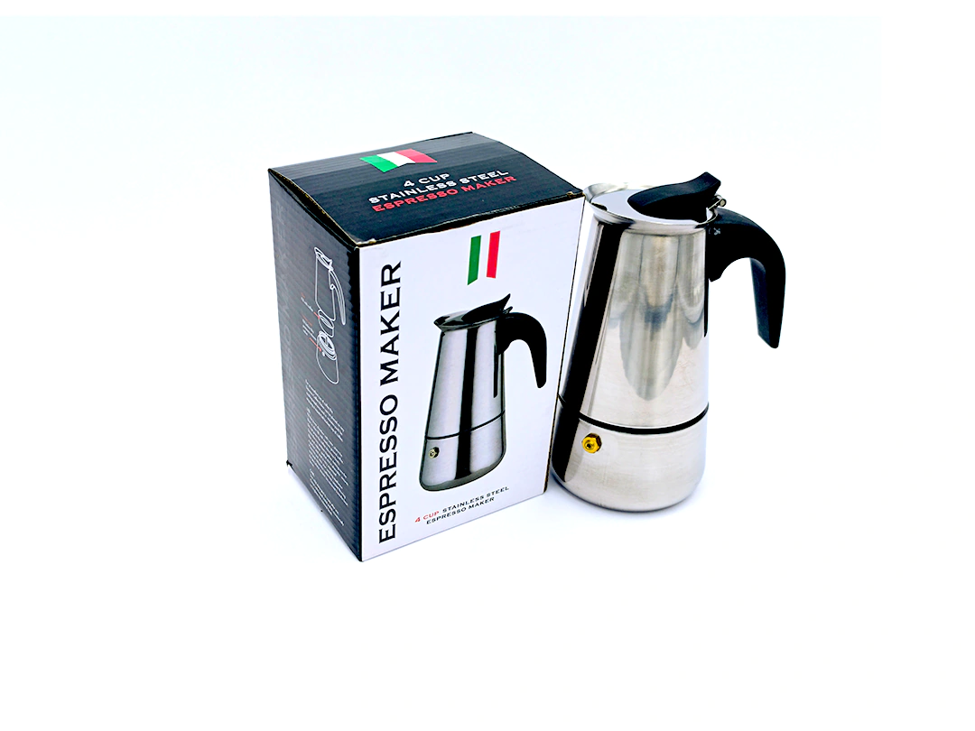 15 تصویر قهوه جوش استیل 4 کاپ Espresso Maker