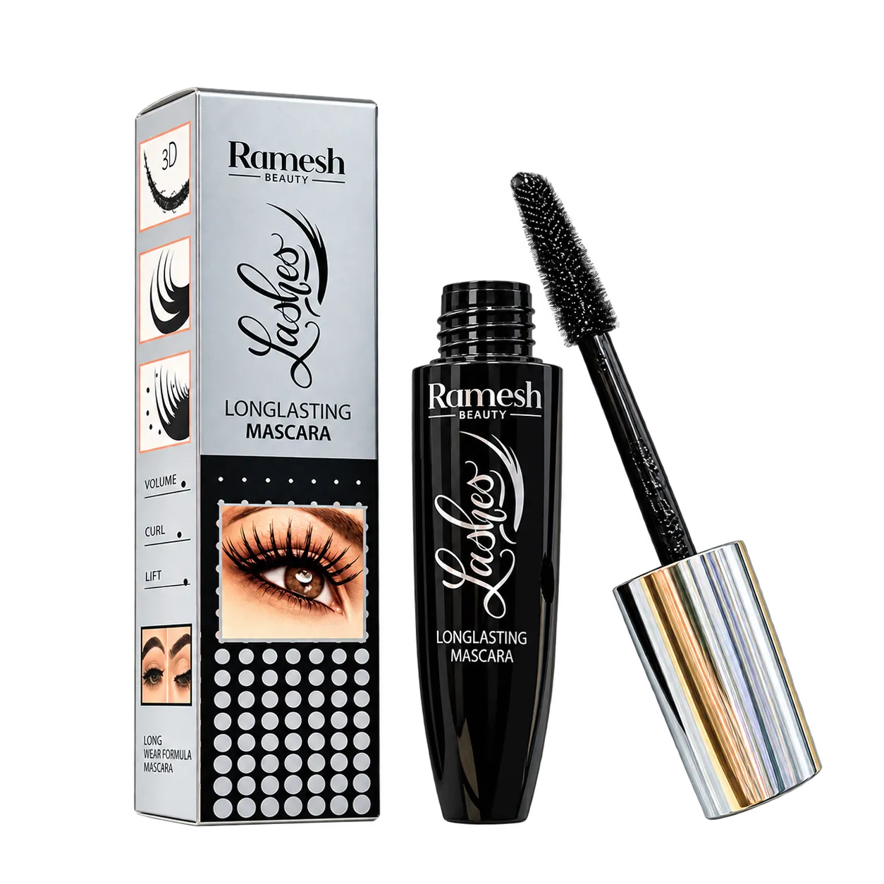 ریمل مشکی رامش Ramesh Beauty ریمل مشکی رامش Ramesh Beauty مدل Lashes